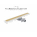 Душевой трап PLUMBERIA SELECTION PSM MODULAR PSM90OB, брашированное золото 