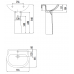 Раковина 55х45 см CREAVIT SEDEF SD055-00CB00E-0000 Белый 