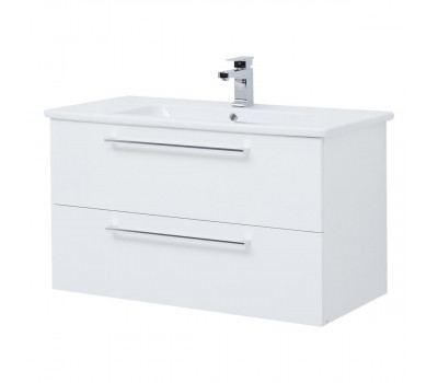Тумба под раковину подвесная Dreja Gio 100 см, белый