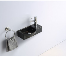 Умывальник CeramaLux 7947ALMB черный матовый 