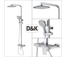 Душевая система DK Berlin Steinbeis DA1433716A02 хром | белый 
