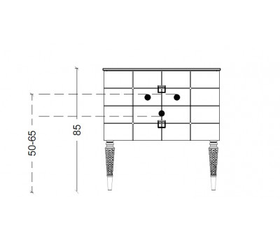 Тумба Armadi Art Piazza 80 белая + Хром 841-080-WCR 