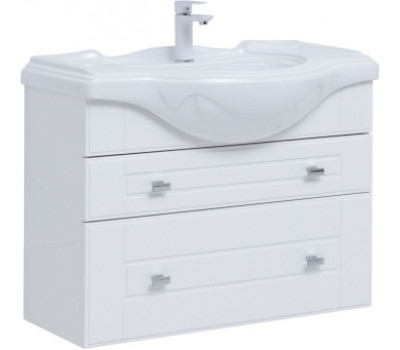 Тумба под раковину Aquanet Рондо 85 белый глянец 00304289 Тумба под раковину Aquanet Рондо 85 белый глянец 00304289