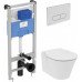 Унитаз с инсталляцией Ideal Standard Connect Air PR212101 Белый 