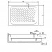 Душевой поддон прямоугольный RGW B/CL-S  800x1000 16180280-51  