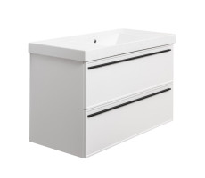 Тумба под раковину подвесная La Fenice Elba TWIN FNC-01-ELB-B-100-2, белая  Тумба под раковину подвесная La Fenice Elba TWIN FNC-01-ELB-B-100-2, белая