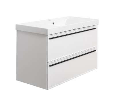 Тумба под раковину подвесная La Fenice Elba TWIN FNC-01-ELB-B-100-2, белая  Тумба под раковину подвесная La Fenice Elba TWIN FNC-01-ELB-B-100-2, белая
