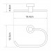 Держатель полотенец WasserKRAFT Donau K-9400 9460 Хром 