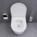Унитаз подвесной безободковый, с сиденьем микролифт Damixa Sirius DX86C1700SC Белый 