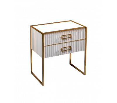 Тумба Armadi Art MONACO 80см белая глянец + золото под раковину чашу 867-080-WG Тумба Armadi Art MONACO 80см белая глянец + золото под раковину чашу 867-080-WG