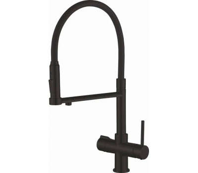 Смеситель для кухни Rose R758H, черный