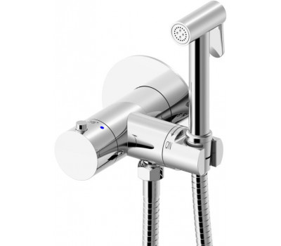 Смеситель термостат с гигиеническим душем Allen Brau Thermo Rund 5.60001-00 Хром