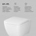 Унитаз подвесной FlashClean с сиденьем микролифт AM.PM Gem C901701SC Белый 