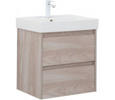 Тумба под раковину Aquanet Nova Lite 60 орех светлый (2 ящика) 