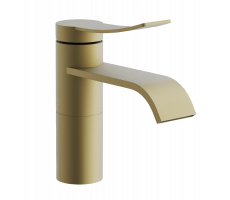 Смеситель для раковины BELZ брашированное золото B10812-5 золотой 