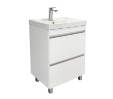 Напольная тумба-умывальник Comforty Валдай-60Н белый матовый с раковиной 4460 00-00020673 Напольная тумба-умывальник Comforty Валдай-60Н белый матовый с раковиной 4460 00-00020673
