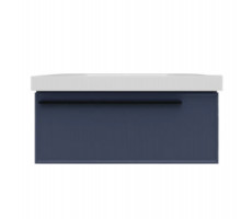 Тумба под раковину подвесная La Fenice Elba FNC-01-ELB-BG-90, синяя  Тумба под раковину подвесная La Fenice Elba FNC-01-ELB-BG-90, синяя