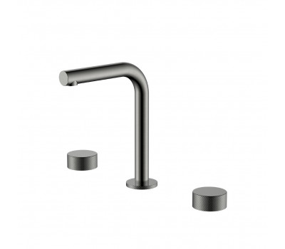                 Смеситель на столешницу STICK SPIRALE на 3 отв. Gun Metal Boheme 152-GM.4 графит матовый 