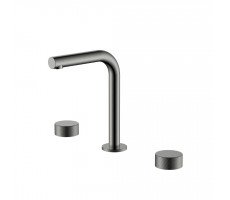 Смеситель на столешницу STICK SPIRALE на 3 отв. Gun Metal Boheme 152-GM.4 графит матовый 