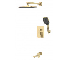 Душевая система скрытого монтажа 7в1 нержавеющая сталь 7in1EK GOLD ESKO 