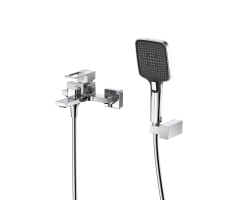 Смеситель для ванны с душем DQ Dortmund короткий излив хром DA1713201 