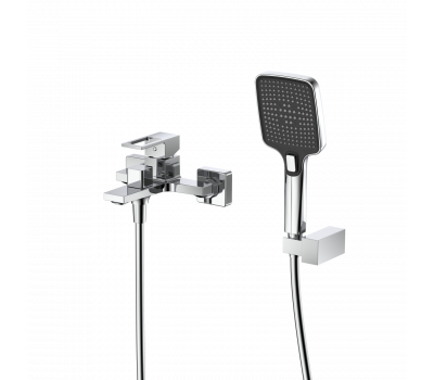 Смеситель для ванны с душем DQ Dortmund короткий излив хром DA1713201 