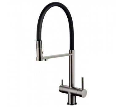 Смеситель для кухни с гибким изливом Grocenberg GB4095BG, графит Смеситель для кухни с гибким изливом Grocenberg GB4095BG, графит