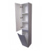 Колонна Style Line Бергамо L с корзиной, Люкс антискрейтч серый, PLUS СС-00002327  Колонна Style Line Бергамо L с корзиной, Люкс антискрейтч серый, PLUS СС-00002327