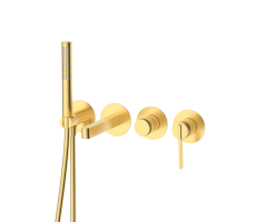Смеситель для ванны настенный 4 отверстия DQ Bonn мат.золото DA1704807 