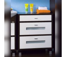 Комод для ванной Бриклаер БАЛИ 71 см, венге/белый Комод для ванной Бриклаер БАЛИ 71 см, венге/белый