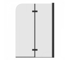 Шторка на ванну 100х140 см Maretti Valentina VA41R100140097-560, профиль черный 