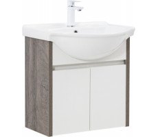 Тумба под раковину Aquanet Сидней 60 дуб рошелье/белый 00345122 Тумба под раковину Aquanet Сидней 60 дуб рошелье/белый 00345122