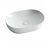 Умывальник чаша накладная овальная Element 600*415*135мм Ceramica Nova CN5009 Белый 