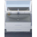 Раковина для ванной кварцевая Uperwood Foster Quartz 80х45,5х17,5 см, серая матовая, бетон 291030037 Раковина для ванной кварцевая Uperwood Foster Quartz 80х45,5х17,5 см, серая матовая, бетон 291030037