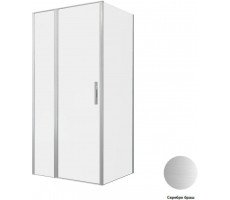 Душевой уголок Allen Brau Priority 100x90 3.31029.BA + 3.31044.BA серебро браш 
