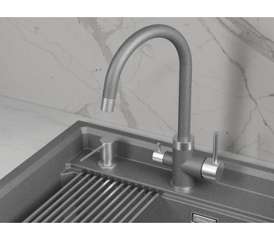 Смеситель для кухни GRANULA 5169, ГРАФИТ Смеситель для кухни GRANULA 5169, ГРАФИТ