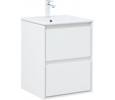 Тумба с раковиной Aquanet Милан (Flash) 50 цв. белый глянец 00340317 Тумба с раковиной Aquanet Милан (Flash) 50 цв. белый глянец 00340317