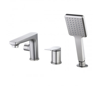 Смеситель для ванны и душа Lemark Bronx LM3745GM графит 