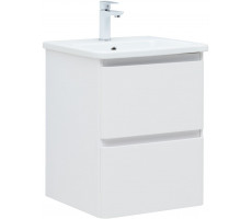 Тумба с раковиной Aquanet Эмбер 50 2 ящ. цв.белый матовый (раковина Luxury) 00332496 Тумба с раковиной Aquanet Эмбер 50 2 ящ. цв.белый матовый (раковина Luxury) 00332496