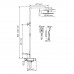 Душевая система WasserKRAFT  A114.258.130.CB Thermo черный матовый 
