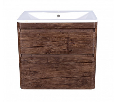 Тумба подвесная Style Line Атлантика 80, Люкс старое дерево, PLUS ЛС-00000664 