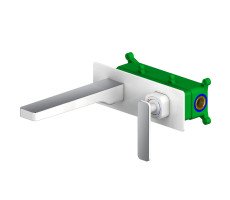 Смеситель для раковины встроенный Timo Torne хром белый 4371/00-16SM хром | белый Смеситель для раковины встроенный Timo Torne хром белый 4371/00-16SM хром | белый