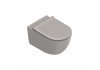 Подвесной унитаз безободковый, смыв Tornado, покрытие Twinglaze+ Catalano Sfera 0511550032 Tortora Satinato 