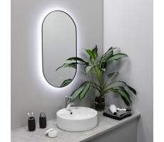 Зеркало FIXSEN с подсветкой LED овальное 50х120 см графит FX-3120F 