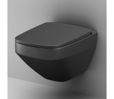 Унитаз подвесной FlashClean с сиденьем микролифт AM.PM Inspire V2.0 C50A1700MBSC Черный 
