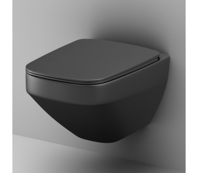 Унитаз подвесной FlashClean с сиденьем микролифт AM.PM Inspire V2.0 C50A1700MBSC Черный 