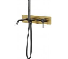 Смеситель для ванны Allen Brau Priority 5.31A05-GB31 (с внутренней частью) черный/золото Смеситель для ванны Allen Brau Priority 5.31A05-GB31 (с внутренней частью) черный/золото