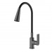 Смеситель Splenka для кухни с гибким изливом S05.43.09 графит 