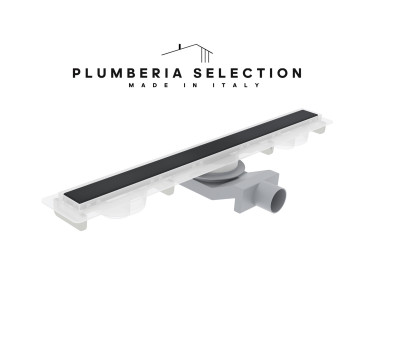Душевой трап PLUMBERIA SELECTION PSM MODULAR PSM80NO, черный матовый 