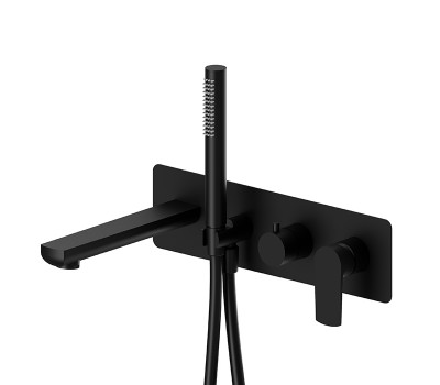 Смеситель для ванны Newform Haka 72072E.01.093 Черный матовый 